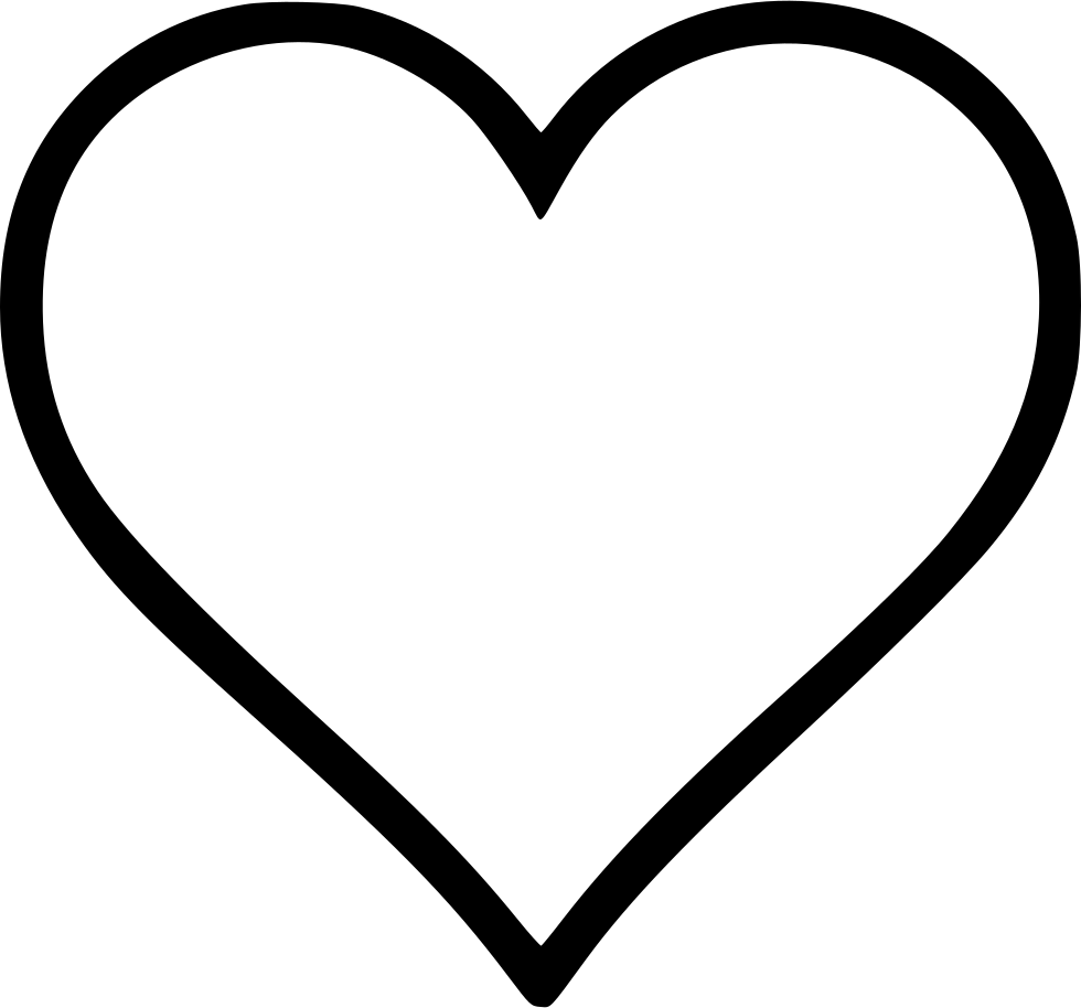 Heart Outline (black, lavender, white)