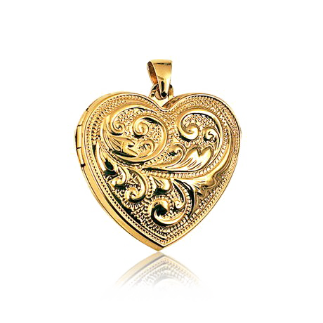 Heart Pendant Png Photo (white)