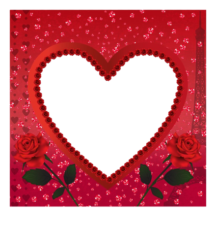 Heart Romantic Frame Png Photos (maroon, black)