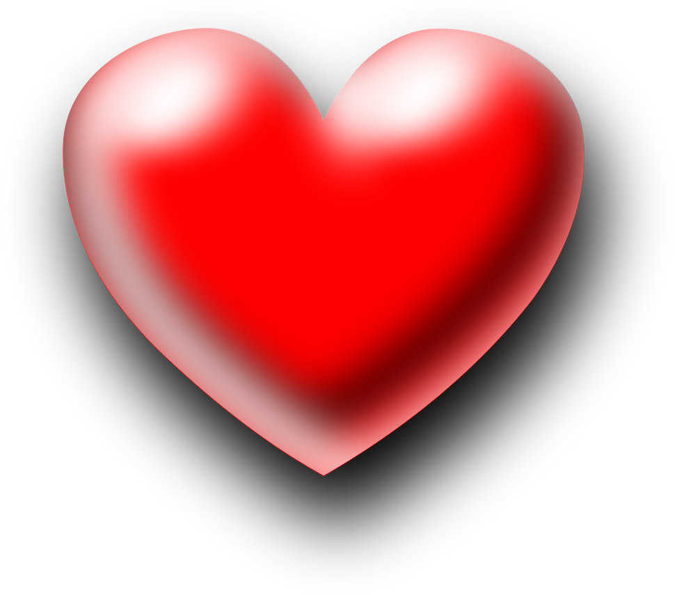 Heart Shape Png Photos (black, red)