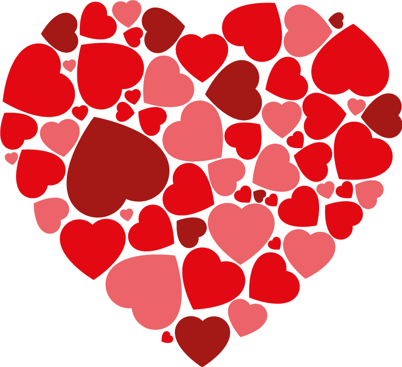 Heart Shape Png Pic (black, red, maroon, salmon)