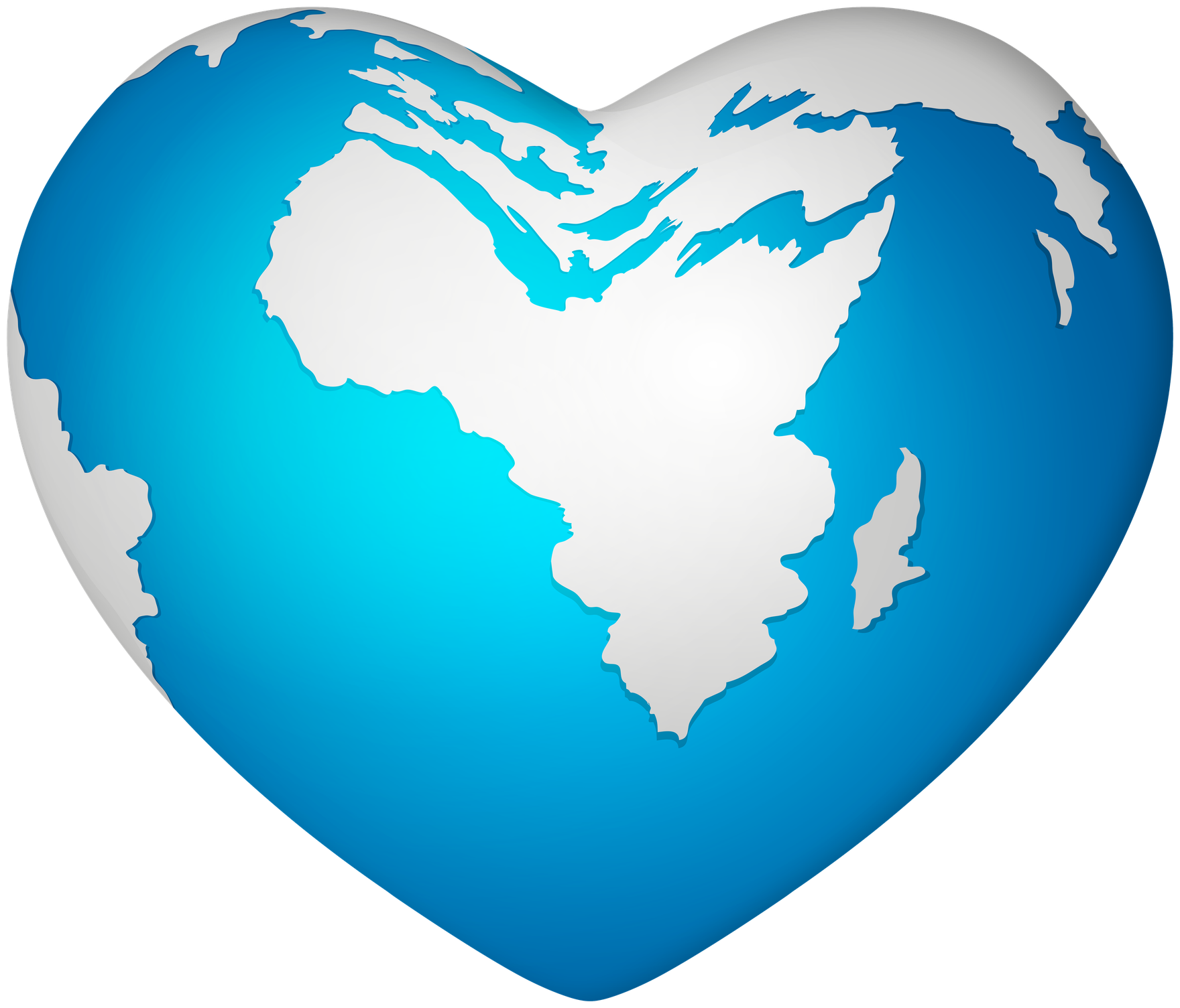 Heart Shape Png (teal, black, white)