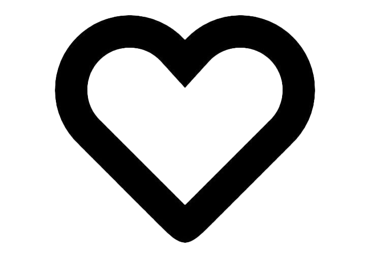 Heart Symbol Png Pic (black, white)