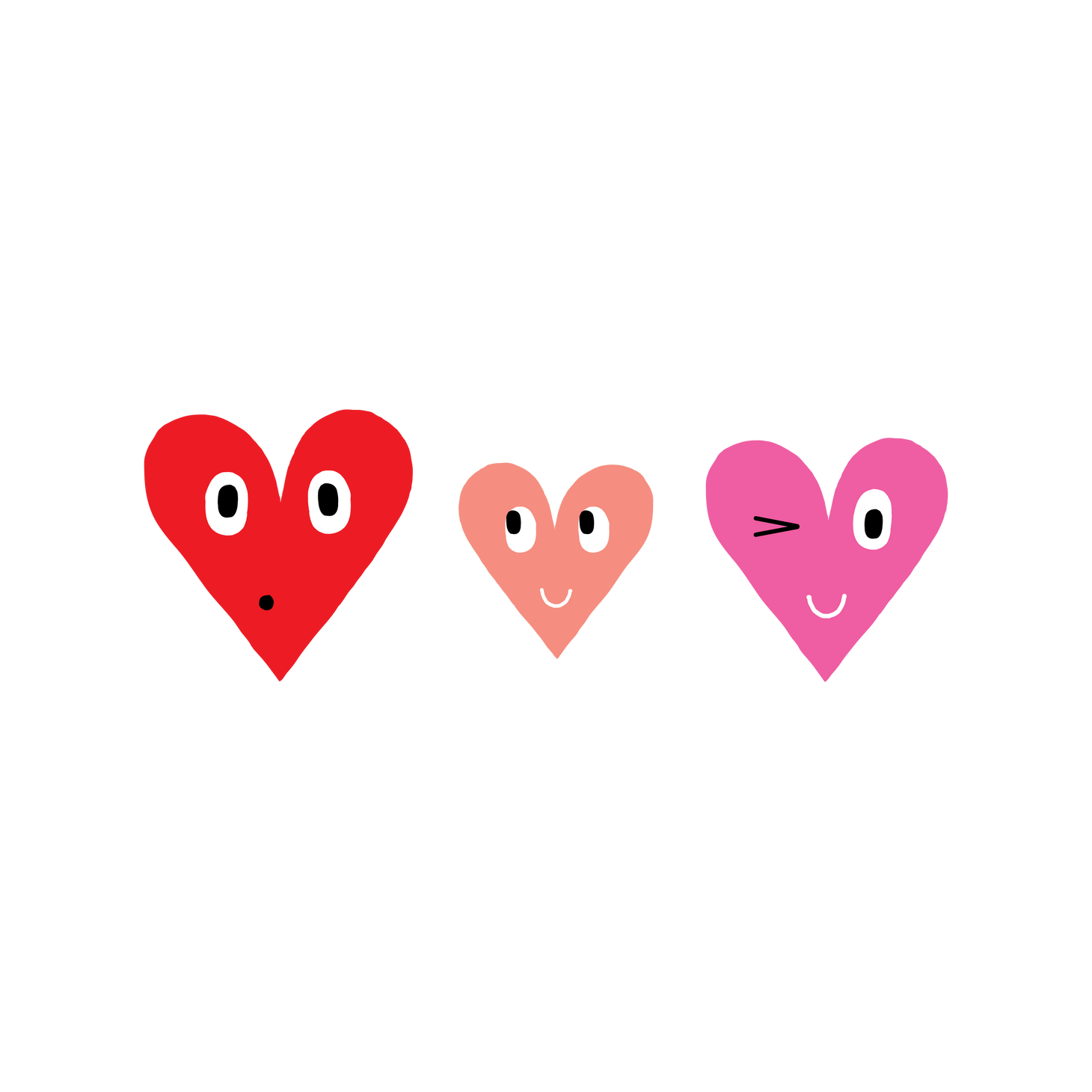 Heart Tattoo Png Isolated Hd (black, red, salmon)