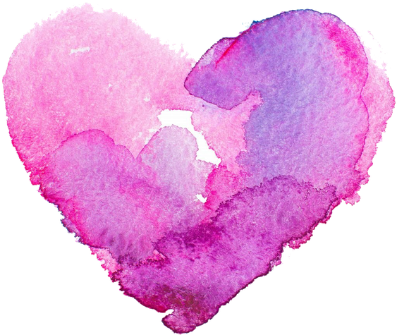 Heart Transparent Background (black, pink, white, plum)