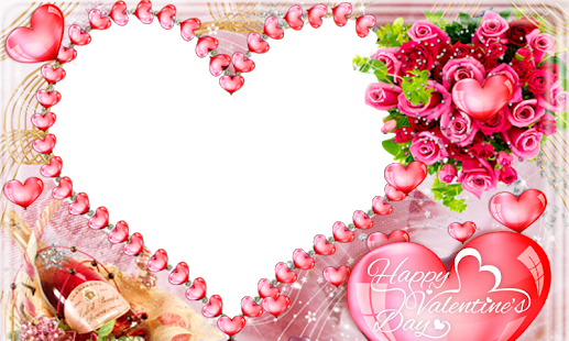 Heart Valentine Frame Png Pic (salmon, lavender, pink, beige, black)