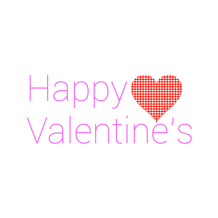 Heart Valentines Day Text Png File (gray, chocolate)