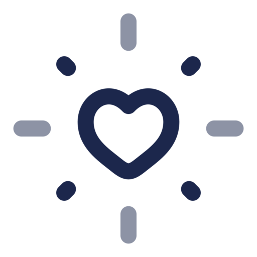 Heart Shine Free Transparent Png Icon Download (navy, black)