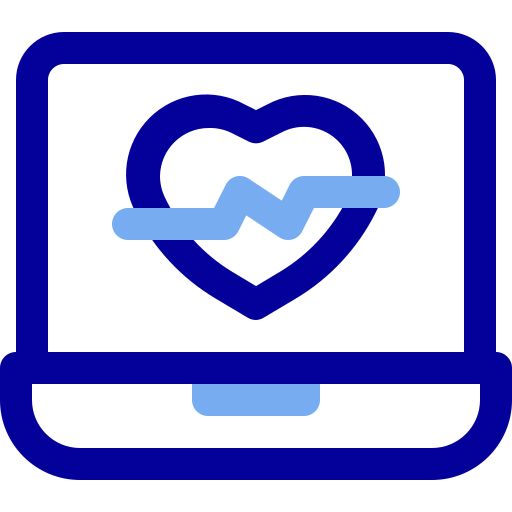 Heartbeat Heart Heh Pulse Laptop Icon Free Nobackground Png Icon Download (navy, silver, black)