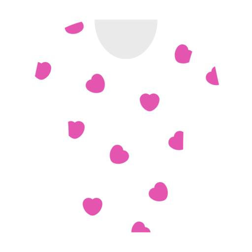 Hearts Tshirt Free Png Icon Download (lavender, salmon, black, white, gray)