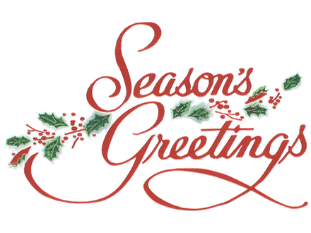 Seasons Greetings Download Png Image (black)