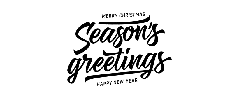 Seasons Greetings Png Clipart (lavender, white, black, silver, gray)