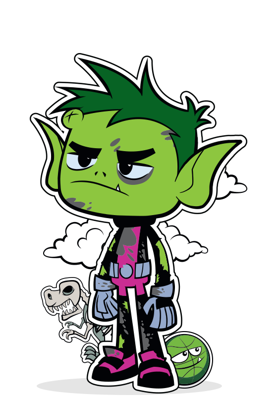 Beast Boy Png Hd (white, black, green, gray, olive)