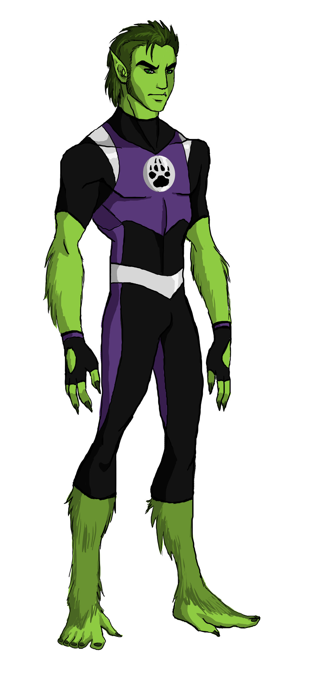 Beast Boy Png Pic (black, olive)