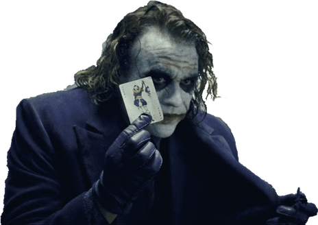 Heath Ledger Png Isolated File (black)