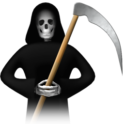 Death Halloween Free Nobackground Png Icon Download (black)