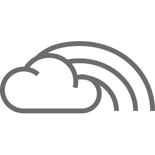 Weather Cloud Rainbow Free Png Icon (black, gray)