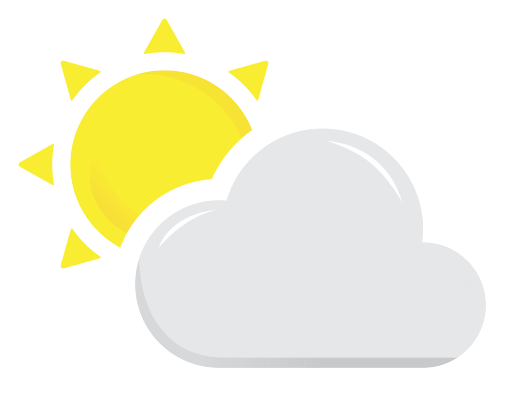 Weather Cloudy Sun Cloud Icon Free Nobackground Png Icon Download (indigo, white, yellow, black, lavender)