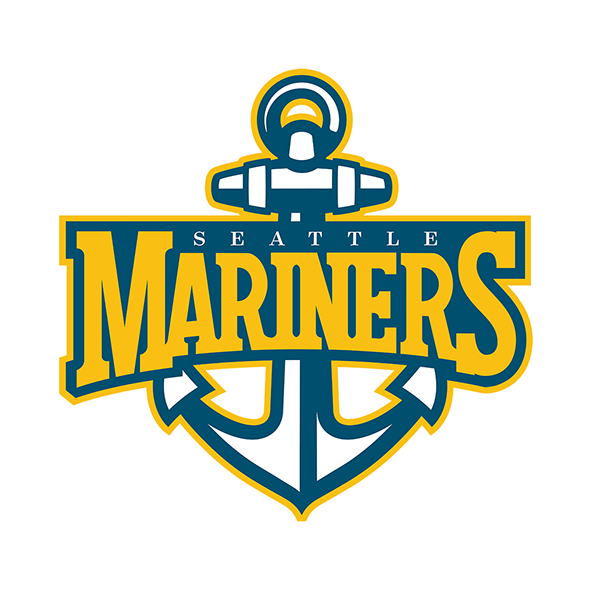 Seattle Mariners Png (gold, white, black, orange, teal)