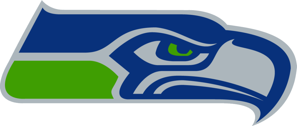 Seattle Seahawks Png File (navy, green, silver, white)