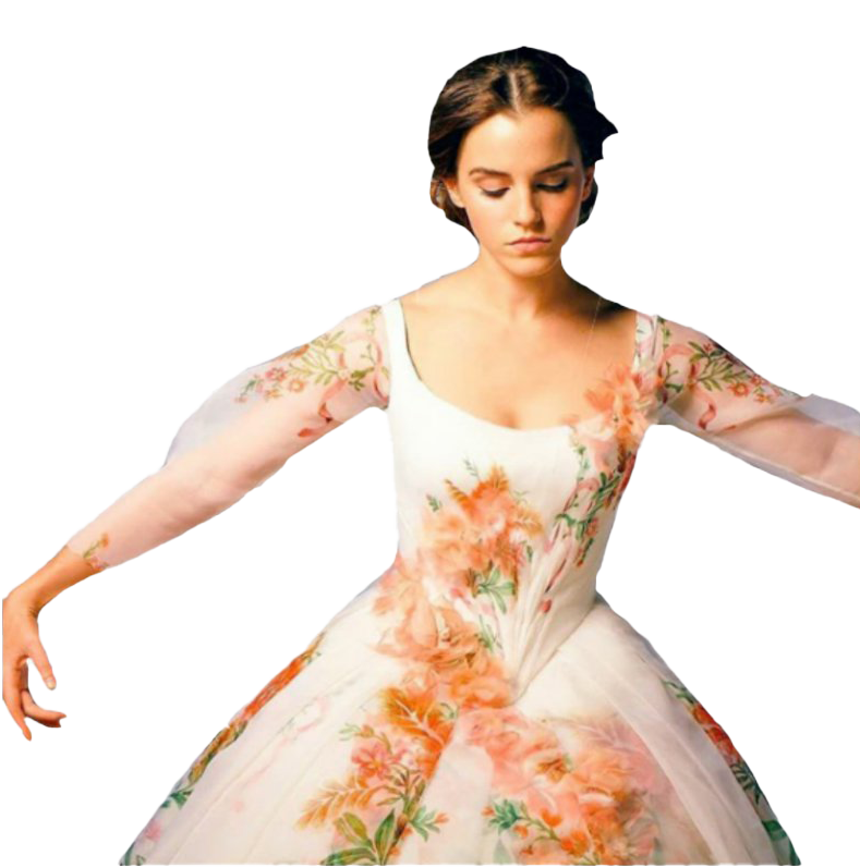 Beauty And The Beast Emma Watson Movie Png File (white)