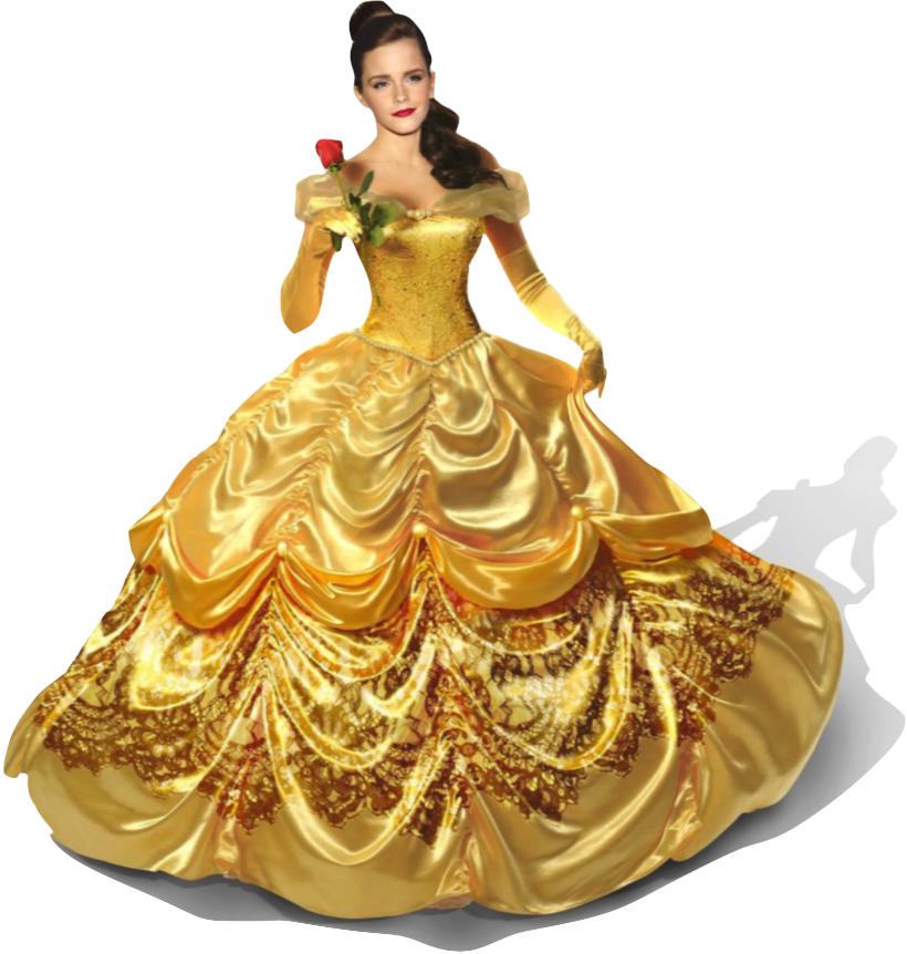 Beauty And The Beast Emma Watson Movie Png Image File (lavender, white)