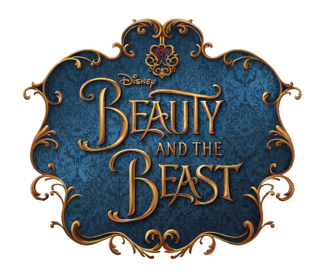 Beauty And The Beast Logo Transparent (black, teal, navy)