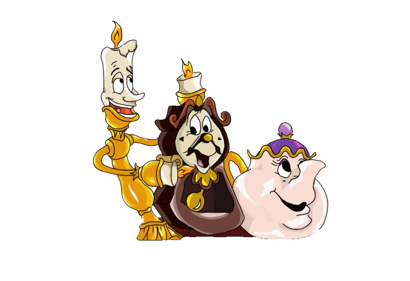 Beauty And The Beast Png Free Download (beige, white)