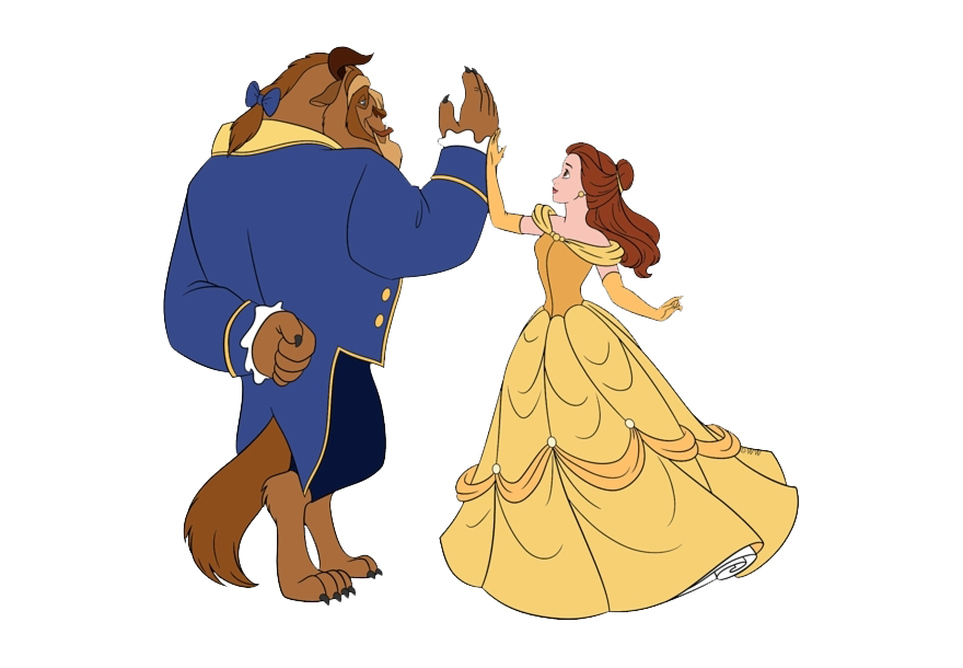 Beauty And The Beast Png Hd Image (olive, indigo, white, black, salmon)