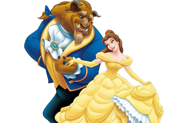 Beauty And The Beast Png Image File (black, pink, white)