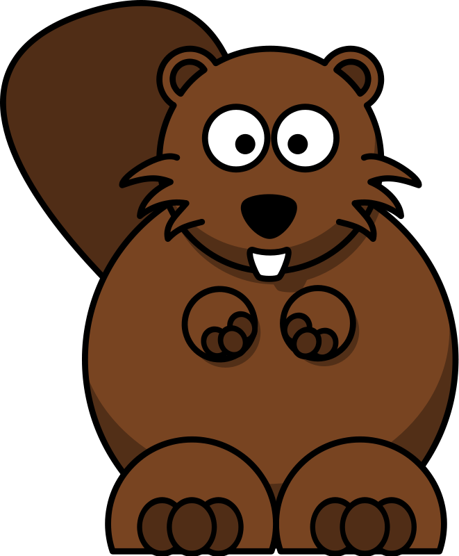 Beaver Png Transparent Image (white, maroon, black, olive)