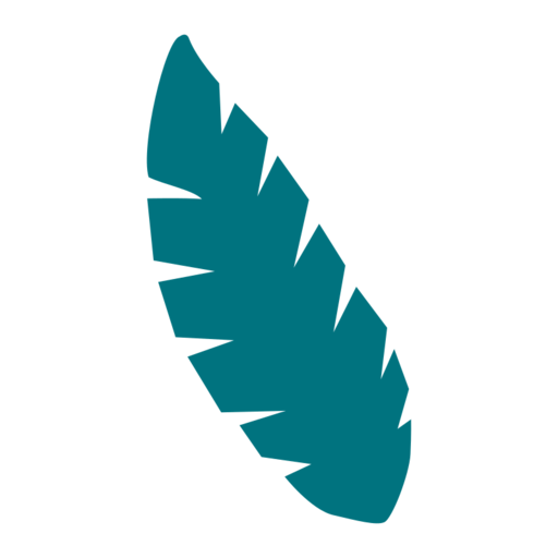 Leaves 4 Free Png Icon Download (black, teal)