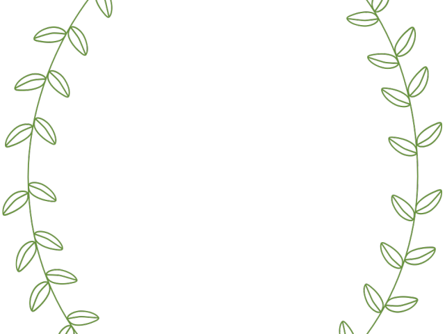 Leaves Border Png Clipart (black)