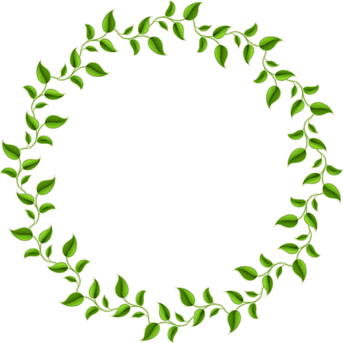 Leaves Border Png Image (black)