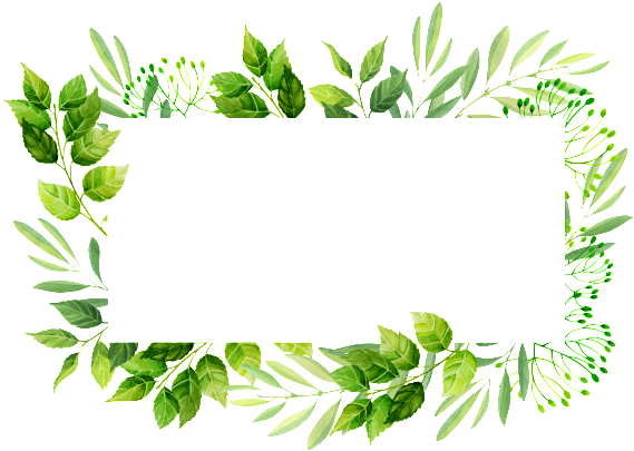 Leaves Border Png Pic (black)