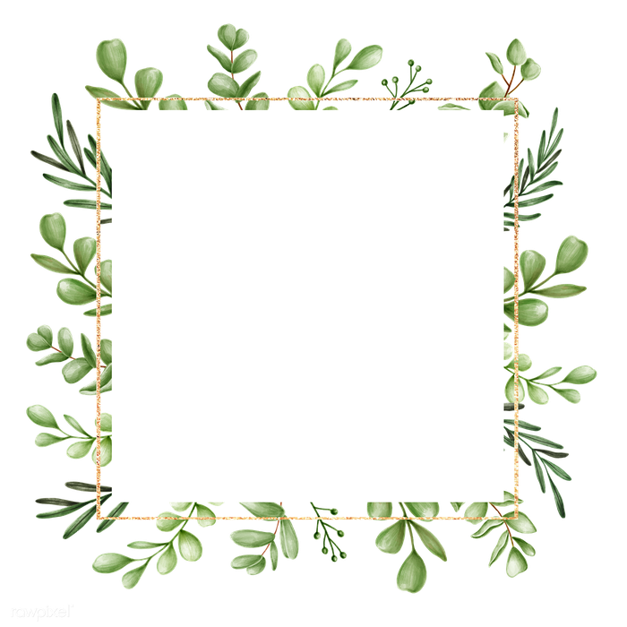 Leaves Frame Png Hd Isolated (white, gray, black)