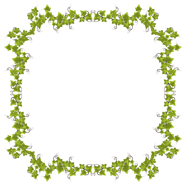 Leaves Frame Png Isolated Hd (olive, black)