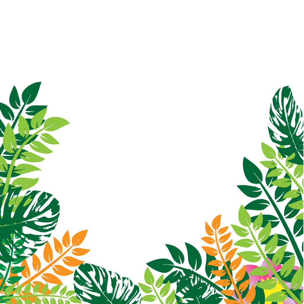 Leaves Frame Png Isolated Photo (green, black)