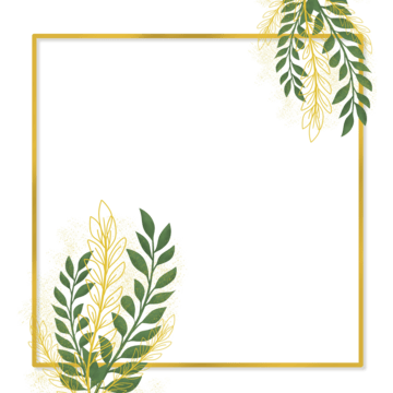 Leaves Frame Png Isolated Photos (gray)