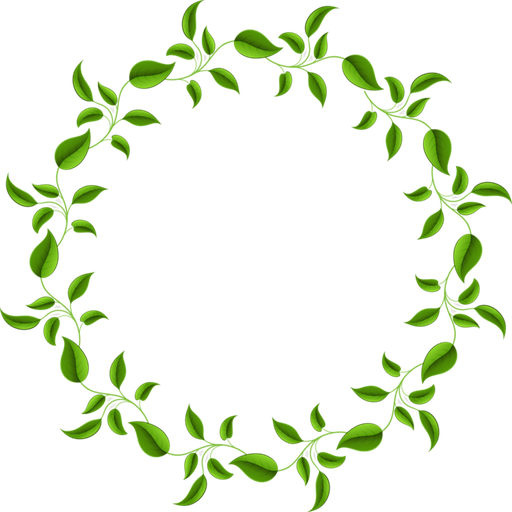 Leaves Frame Png Picture (olive, black)