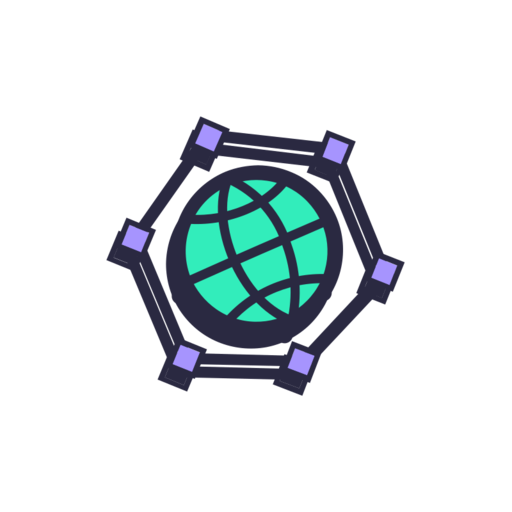 Web Free Png Icon (greenish blue, black, indigo)