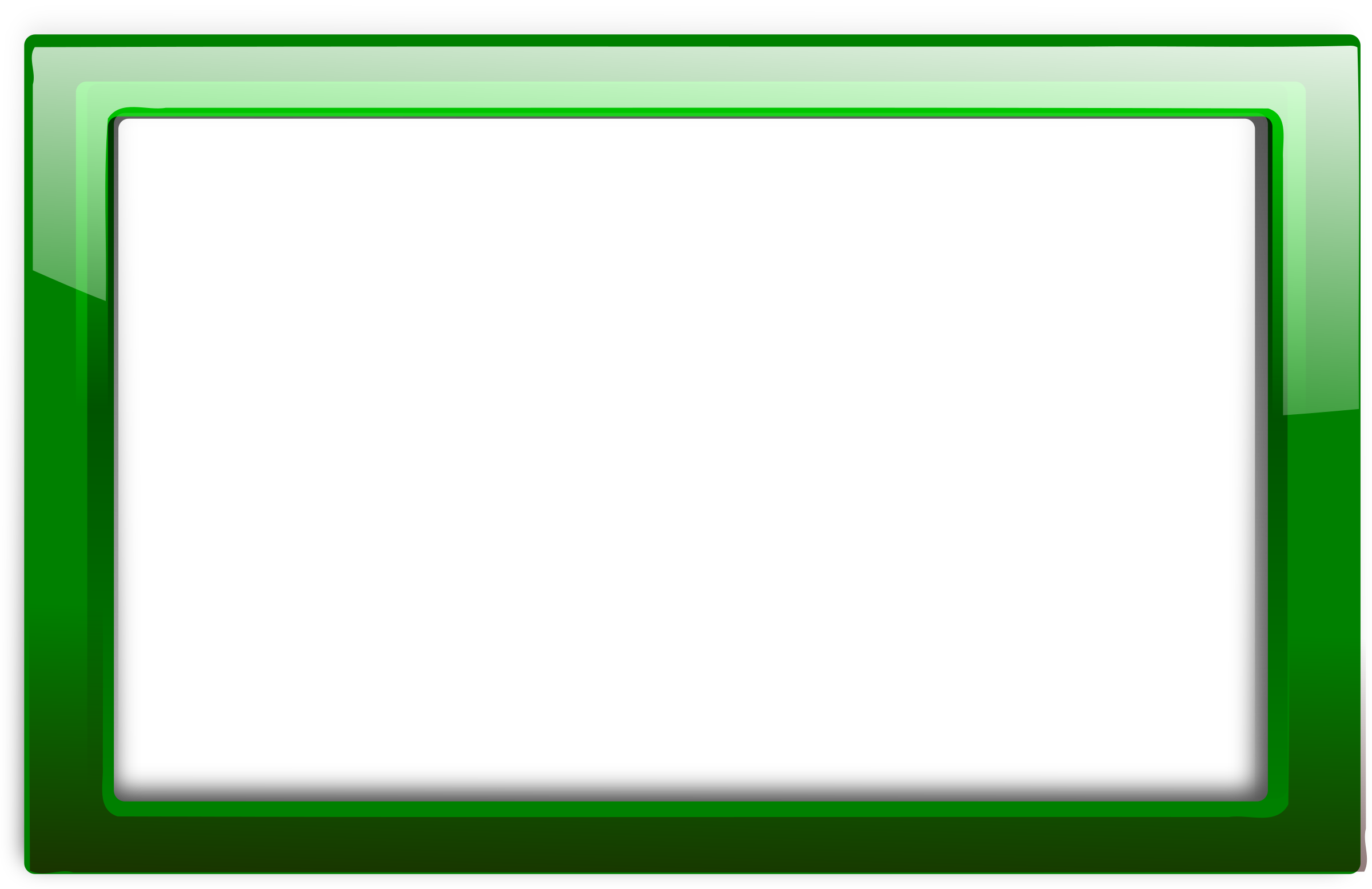 Webcam Frame Png (black, green)