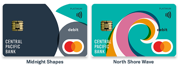 Debit Card Png File (teal, navy, black, white, salmon)