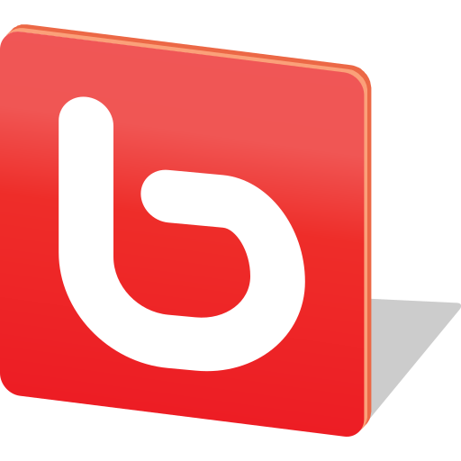 Bebosocialmedialogo Free Png Icon Download (red, salmon, black, white)