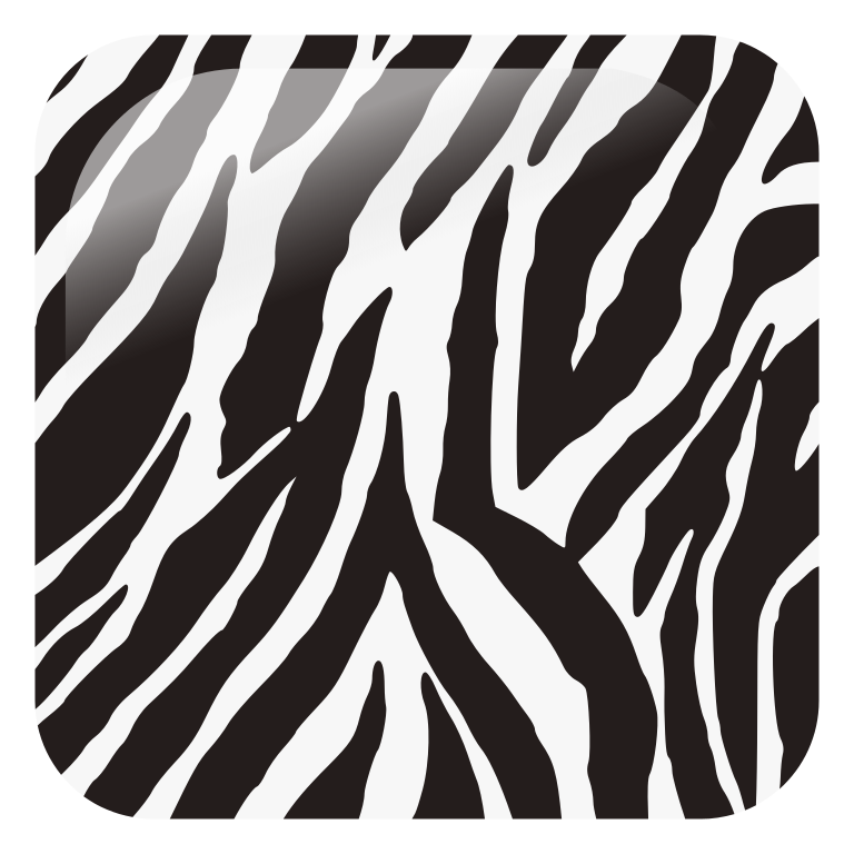 Zebra Print Png Isolated Pic (black, white)