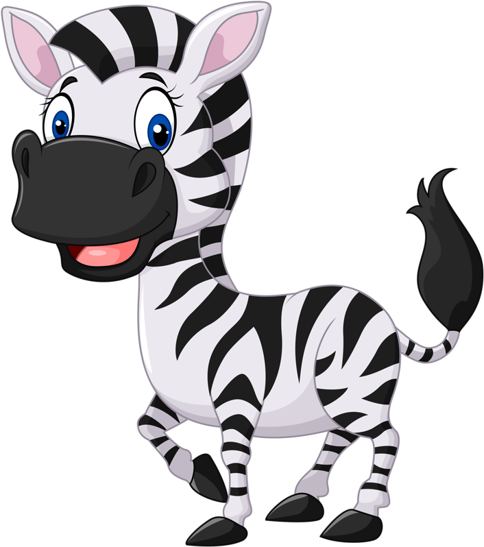 Zebras Transparent Png (black, lavender)