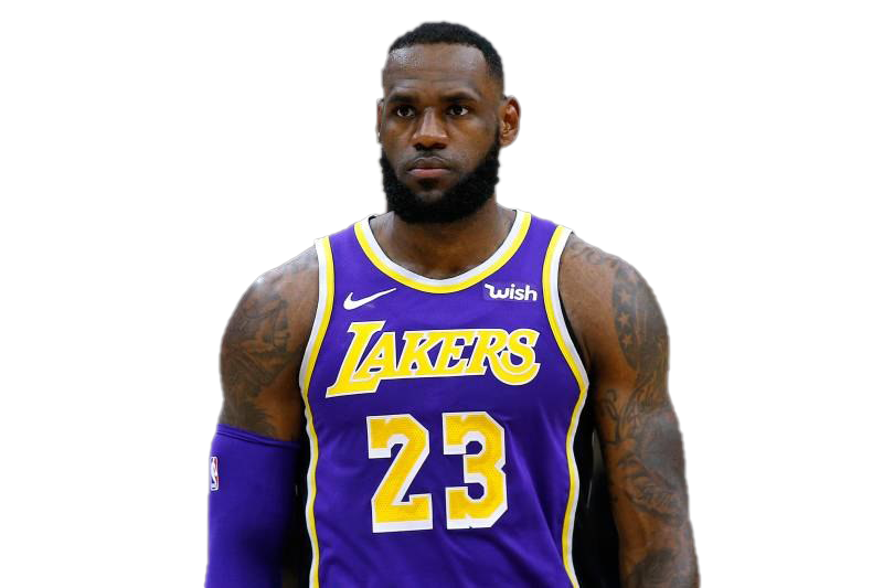 Lebron James Lakers Png File (white, navy, indigo, black)