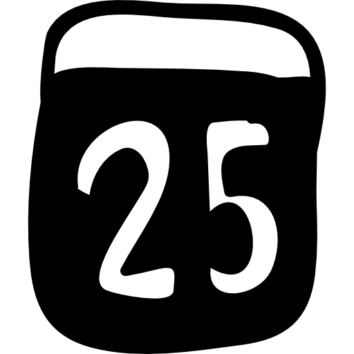 December 25 Png Image (gray, black, white)