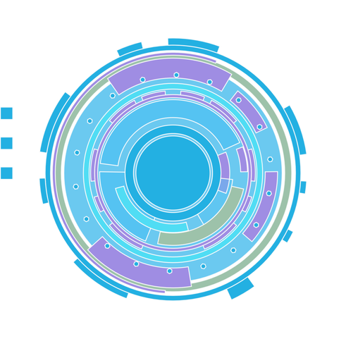 Tech Vector Png (greenish blue, plum, black)