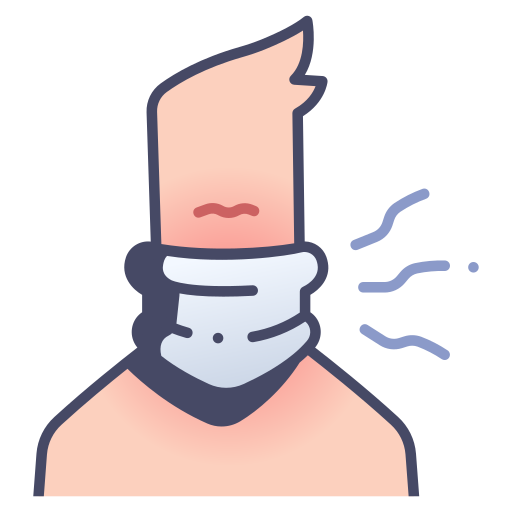 Neck Injury Treatment Medical Collar Patient Cervical Hospital Icon Free Png Icon Download (indigo, black, pink)